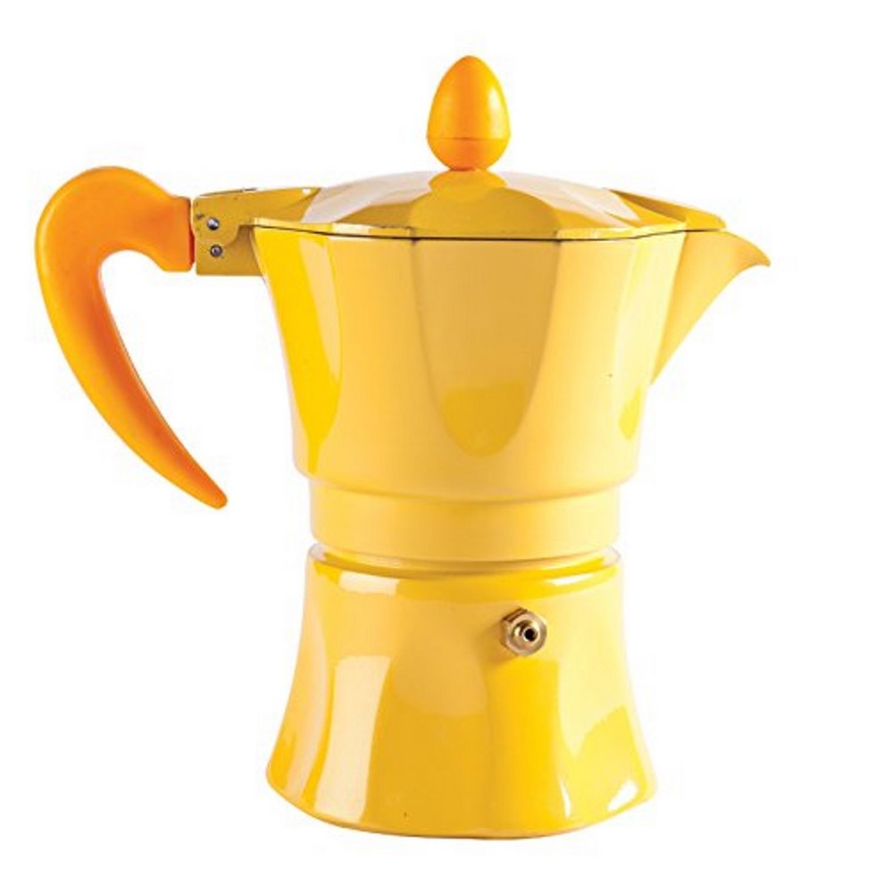 Acquista online 3 cups aluminum coffee maker AROMA Line various colors Excelsa